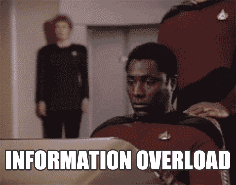 information overload gif