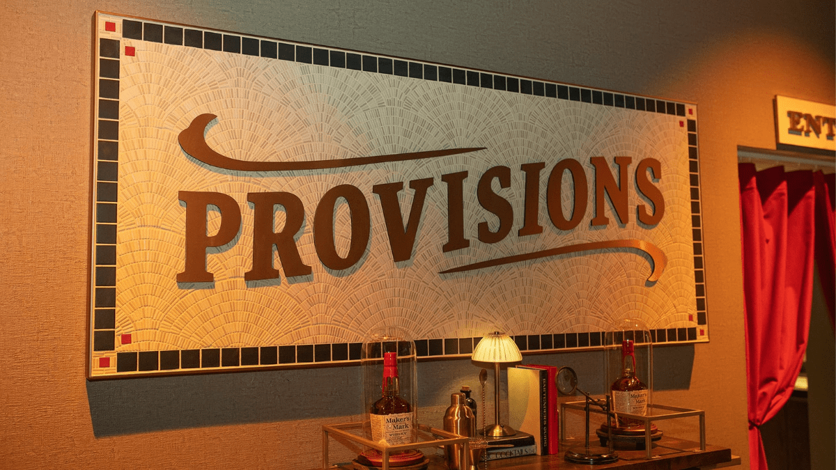 Maker's Mark provisions sign